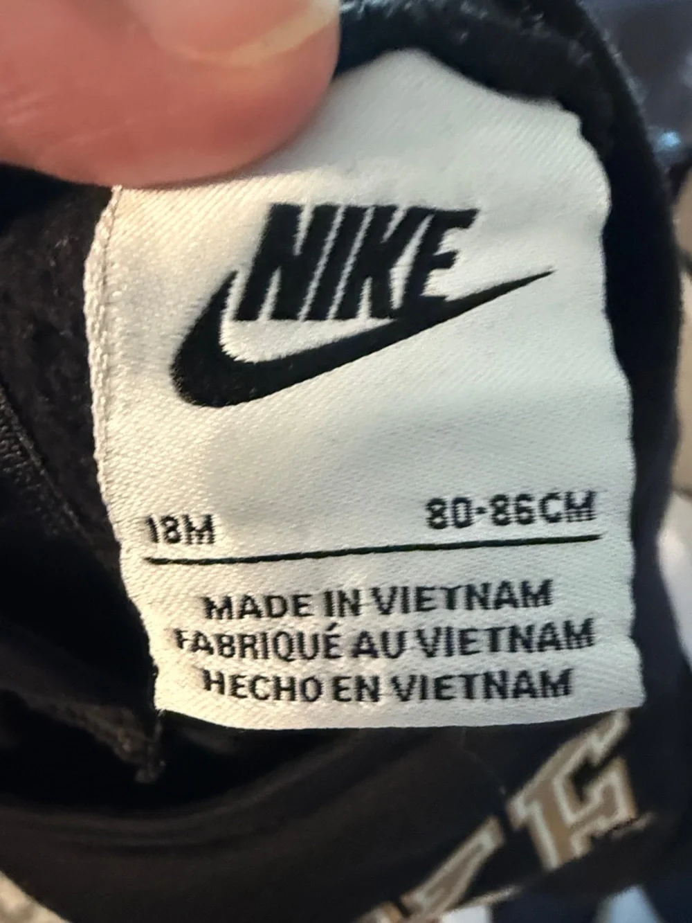Nike Black and White Logo Infant Top - Picture 2 of 2